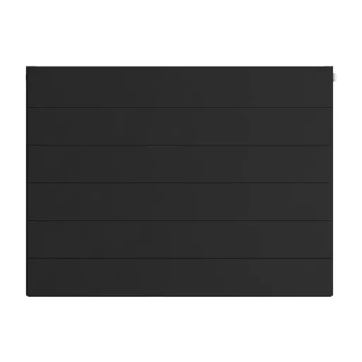 Flat Cover Plate with Lines 600 x 800 Matt Black