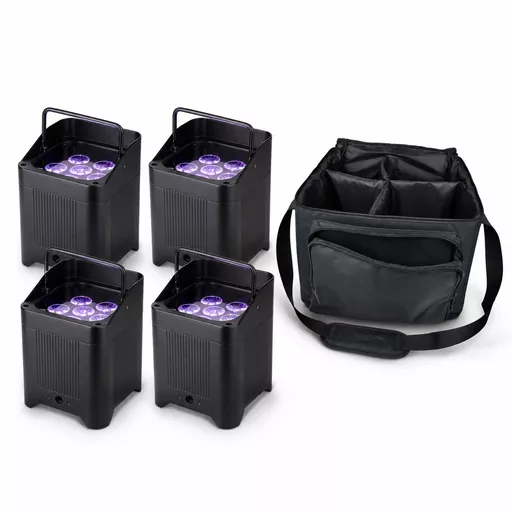 Citronic ViPAR Rechargeable PAR x 4 With A Bag Bundle