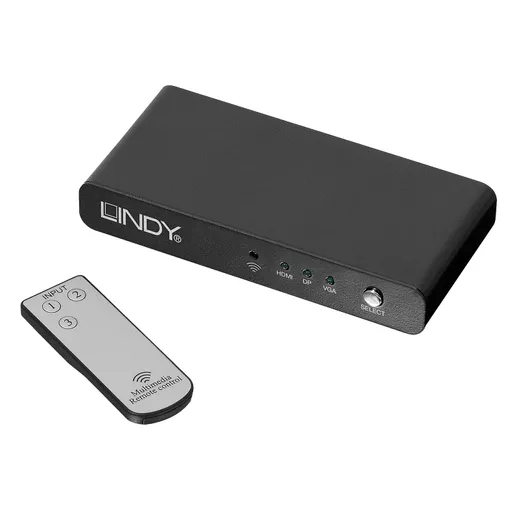 Lindy 3 Port Multi AV to HDMI Presentation Switch