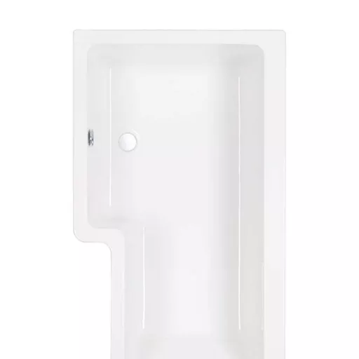Carron Clearance:  Quantum Showerbath LH 1500 5mm White