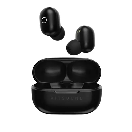 KitSound KSEDGE20BK headphones/headset Wireless In-ear Calls/Music USB Type-C Bluetooth Black