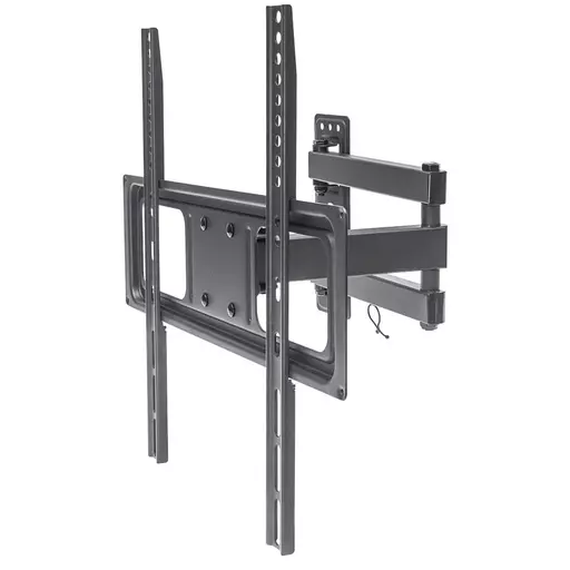 Manhattan TV & Monitor Mount, Wall, Full Motion, 1 screen, Screen Sizes: 32-55", Black, VESA 100x100 to 400x400mm, Max 35kg, LFD, Tilt & Swivel with 3 Pivots, Lifetime Warranty