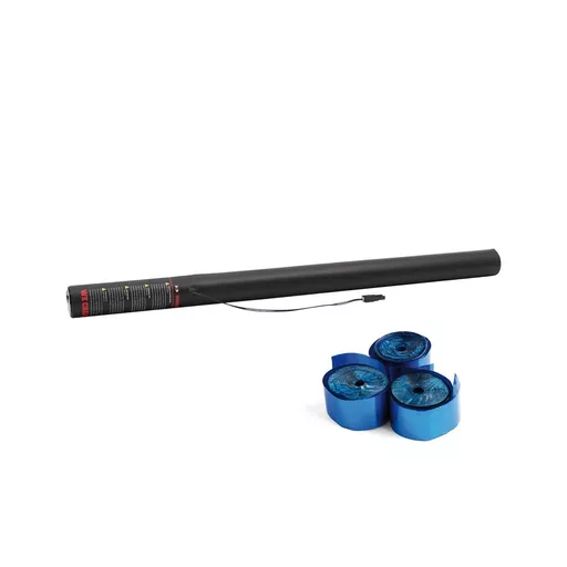 Equinox Electric Confetti Streamer Cannon 80cm Blue Metallic
