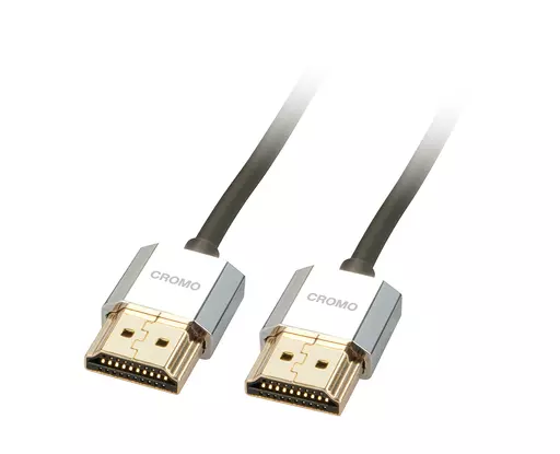 Lindy CROMO Slim HDMI High Speed A/A Cablel, 0.5m