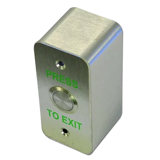 ASEC Press To Exit Narrow Style Surface Button Stainless Steel