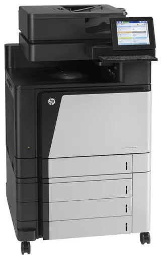 HP Color LaserJet Enterprise Flow MFP M880z, Print, copy, scan, fax, 200-sheet ADF; Front-facing USB printing; Scan to email/PDF; Two-sided printing