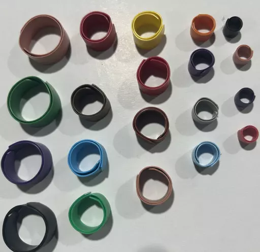 Poultry Leg Rings Flat Band Style Various Sizes And Colours
