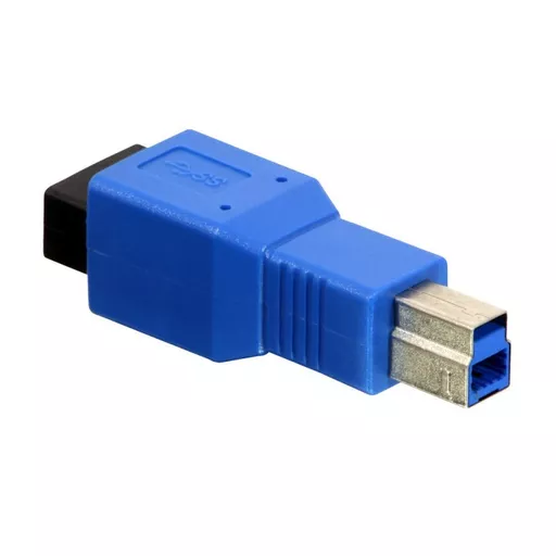 Lindy 71274 cable gender changer USB B USB A Blue