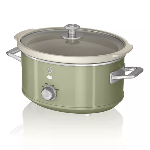 3.5L Slow Cooker Retro Green