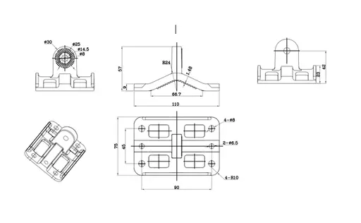 SilverNet TILT AND SWIVEL 3 AXIS MOUNTING BRACKET