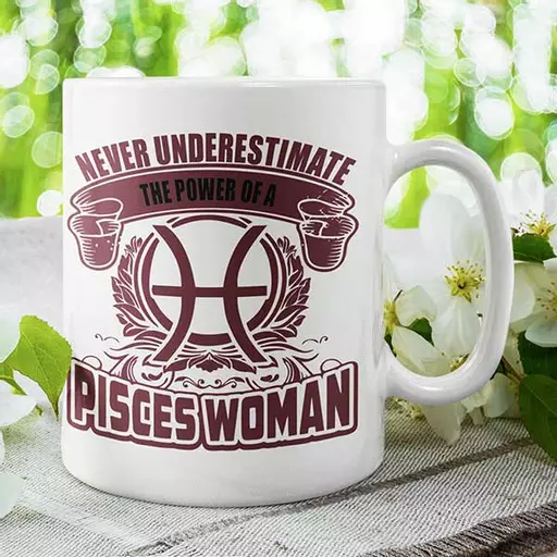 Pisces-Themed personalised Birthday Mug – Custom Zodiac Legends Gift