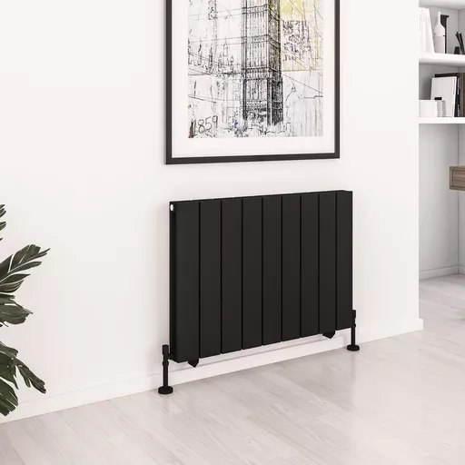 Queenswood 600 x 873 Aluminium Radiator Matt Black