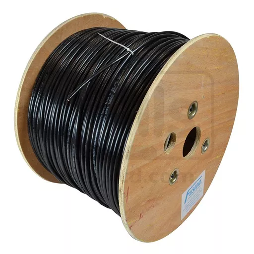 Fusion Cat6 UTP 1/0.53CU External Cable Drum Black
