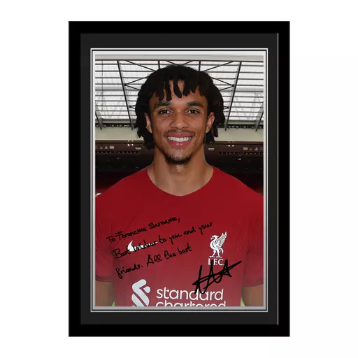 Liverpool FC Alexander-Arnold Autograph Photo Framed