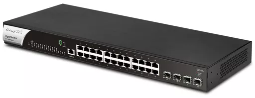 DrayTek VigorSwitch G2282x L2+ Managed 24-Port Gigabit Switch with 4 x 10GbE SFP+ Ports and Power Backup Input