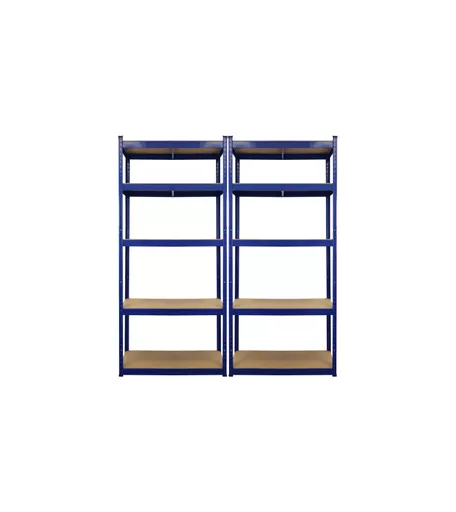 Boltless Premium 5 Shelf Storage Unit 1800mm x 900mm x 450mm - Bundle of 2