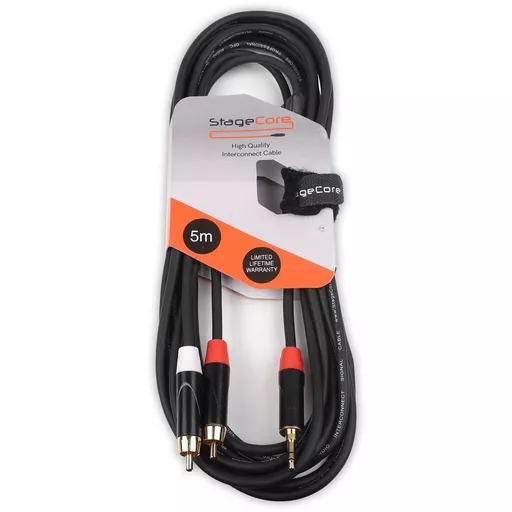 StageCore 3.5mm Stereo Jack to 2 x RCA Cable