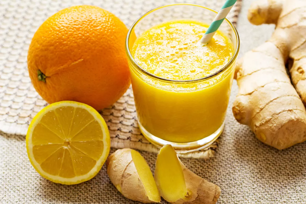 Flu-fighter Smoothie With Citrus And Ginger