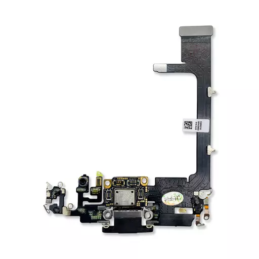 Charging Port Flex Cable (w/ Board) (Black) (CERTIFIED - Aftermarket) - For iPhone 11 Pro