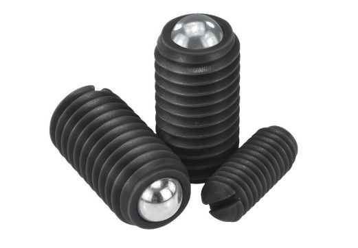 K0312 - Spring Plungers With Slot And Stainless Steel Ball In Plastic