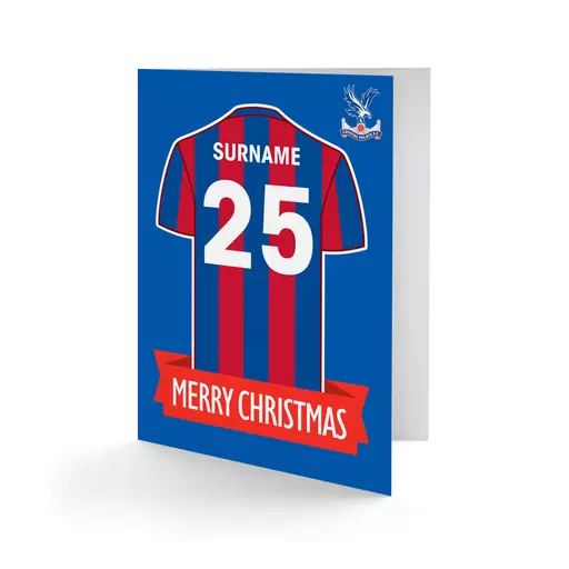 Crystal Palace FC Shirt Christmas Card