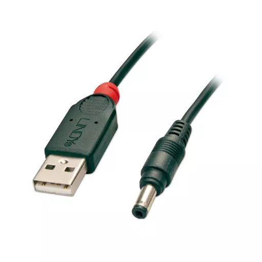 Lindy 1.5m USB to 1.7mm Inner / 4.8mm Outer DC Cable