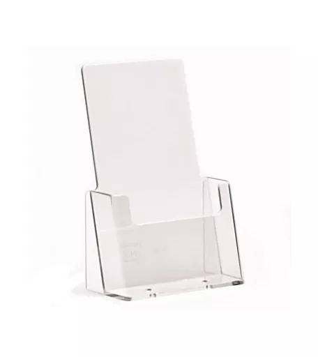 Clear 1/3 A4 Portrait Leaflet Holder