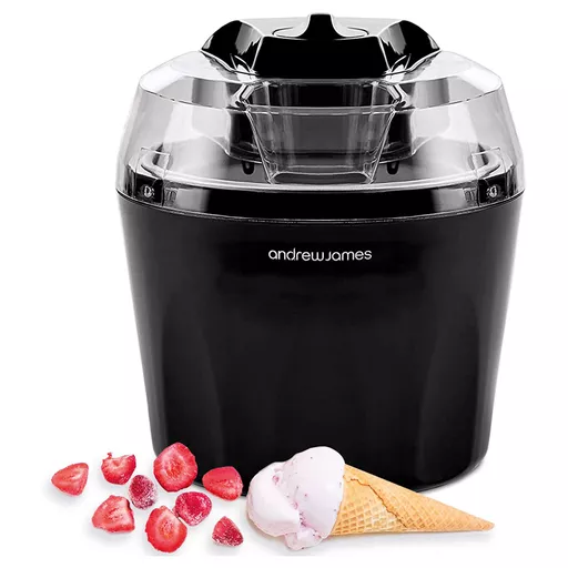 Ice Cream Maker + bowl black
