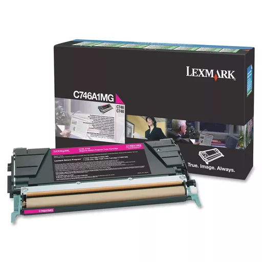 Lexmark C746A1MG Toner cartridge magenta return program, 7K pages ISO/IEC 19798 for Lexmark C 746/748