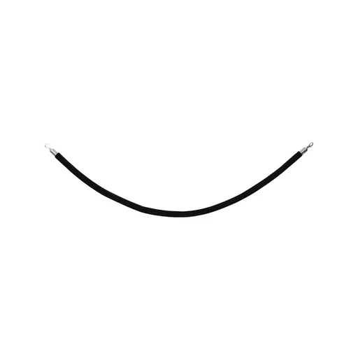 elumen8 Chrome Barrier Rope - Black Velvet