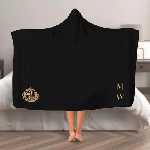 Sunderland AFC Initials Hooded Blanket (Adult)