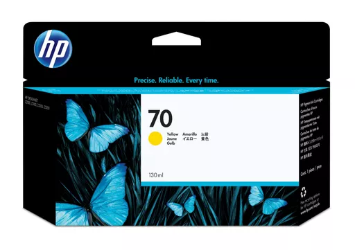 HP C9454A/70 Ink cartridge yellow 130ml for HP DesignJet Z 2100/3100/3200/5200/5400