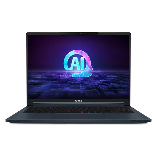 MSI Stealth 16 AI STUDIO A1VIG-001UK Laptop 40.6 cm (16") UHD+ Intel Core Ultra 9 185H 32 GB DDR5-SDRAM 2 TB SSD NVIDIA GeForce RTX 4090 Wi-Fi 7 (802.11be) Windows 11 Pro Blue