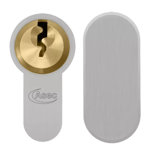 ASEC Vital 6 Pin Key & Turn Euro Dual Finish Snap Resistant Cylinder