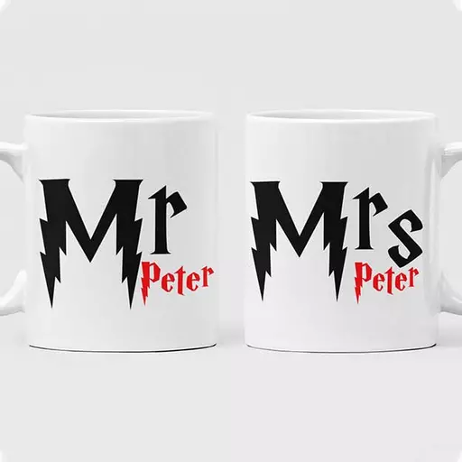 Harry potter inspired MR peter Name Mug gift, gifts for couple, wife, for her, for hime for husband 