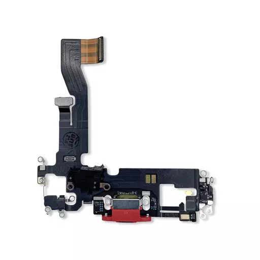 Charging Port Flex Cable (Red) (CERTIFIED - OEM) - For iPhone 12