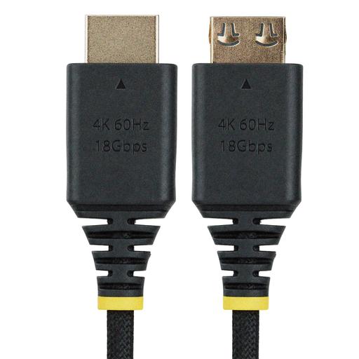 StarTech.com 2m (6ft) High Speed HDMI Cable with Gripping Connector, Ultra Flexible HDMI Cable, 4K 60Hz/1440p 144Hz w/HDR10/ARC, 18Gbps, High Flex Braided HDMI Cord