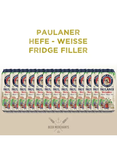 Paulaner Hefe Weisse Can Fridge Filler