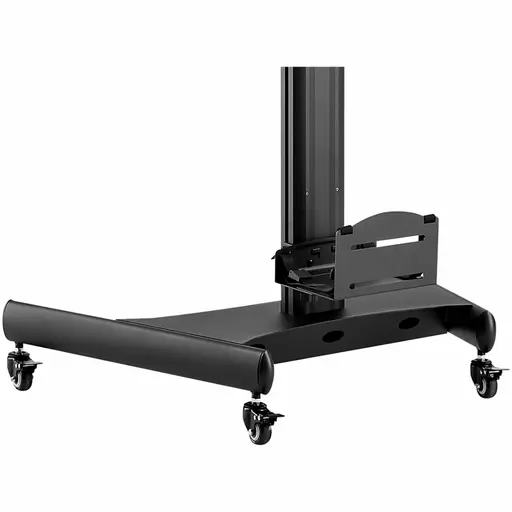 StarTech.com Mobile Workstation Cart with Monitor Mount, CPU/PC Holder, Keyboard Tray - Ergonomic Height Adjustable Desktop Computer Cart - Rolling Mobile Standing Workstation on Wheels