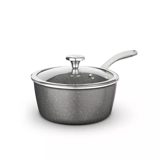 Cerastone 18cm Saucepan with Glass Lid