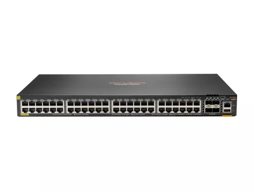 Aruba 6300F 48-port 1GbE Class 4 PoE & 4-port SFP56 Managed L3 Gigabit Ethernet (10/100/1000) Power over Ethernet (PoE) 1U Grey