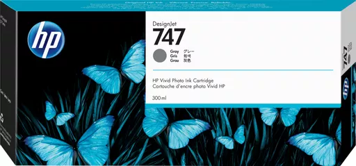 HP P2V86A/747 Ink cartridge gray 300ml for HP DesignJet Z 9+