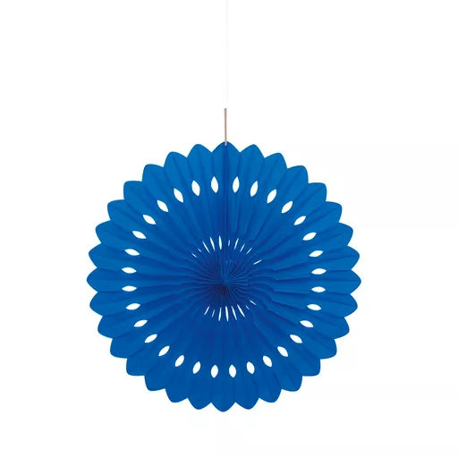 Royal Blue Decorative Fan