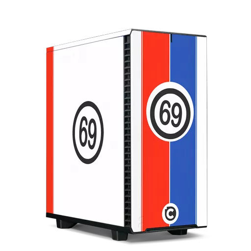 Legends T70 Intel Core i5 RTX 4070 SUPER Evolution Sim Racing PC - Red, White and Blue