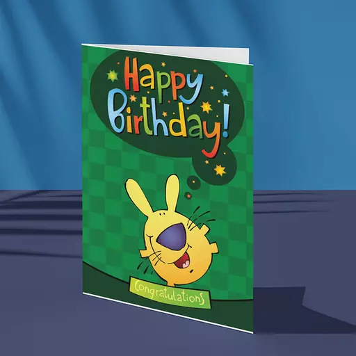 Personalised Birthday Folded Card