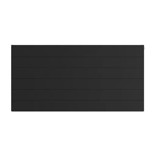 Flat Cover Plate with Lines 600 x 1200 Matt Black