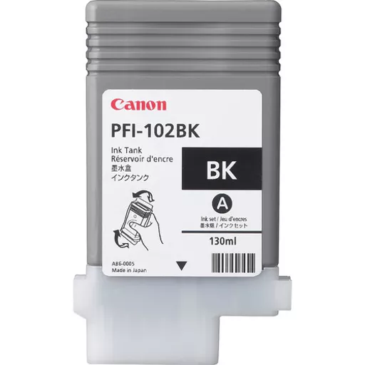 Canon 0895B001/PFI-102BK Ink cartridge black 130ml for Canon IPF 500/600/6000 S/700/750