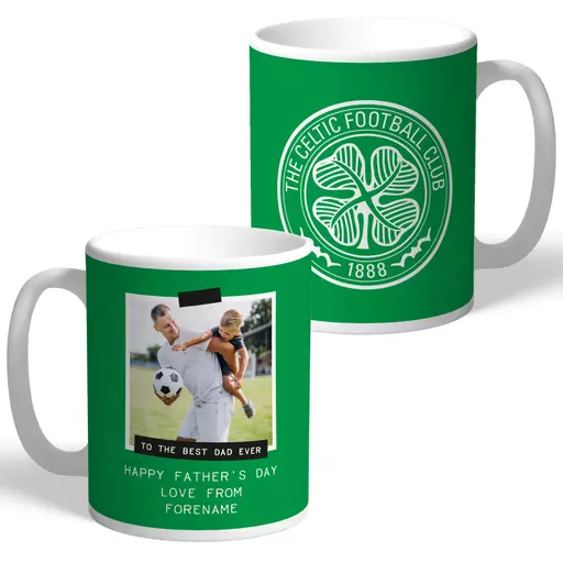 Celtic FC Best Dad Ever Photo Upload Mug