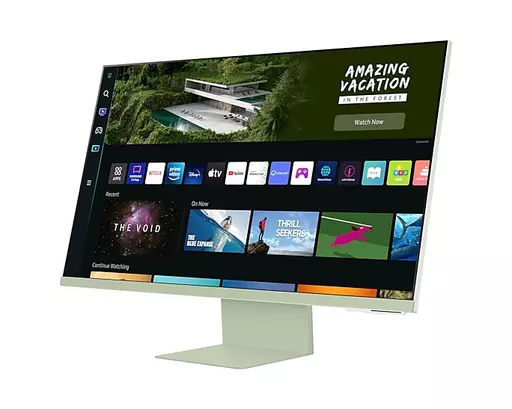 Samsung LS32BM80GUUXXU computer monitor 81.3 cm (32") 3840 x 2160 pixels 4K Ultra HD Green, White