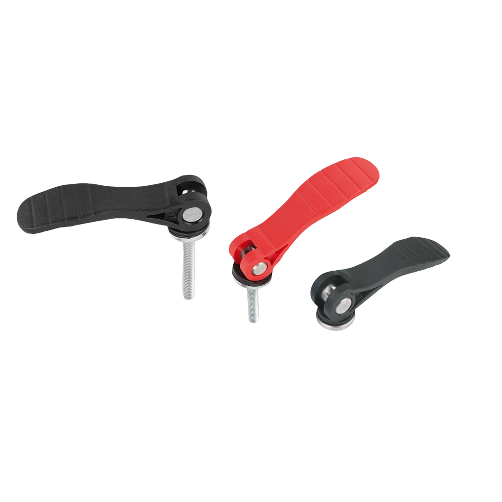 K0646 Inch - Cam Levers With Plastic Handle and Parts In Steel And Stainless Steel